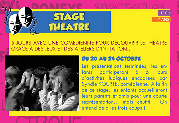 Stage de Théâtre au Vacances d'Automne - CECL 2014